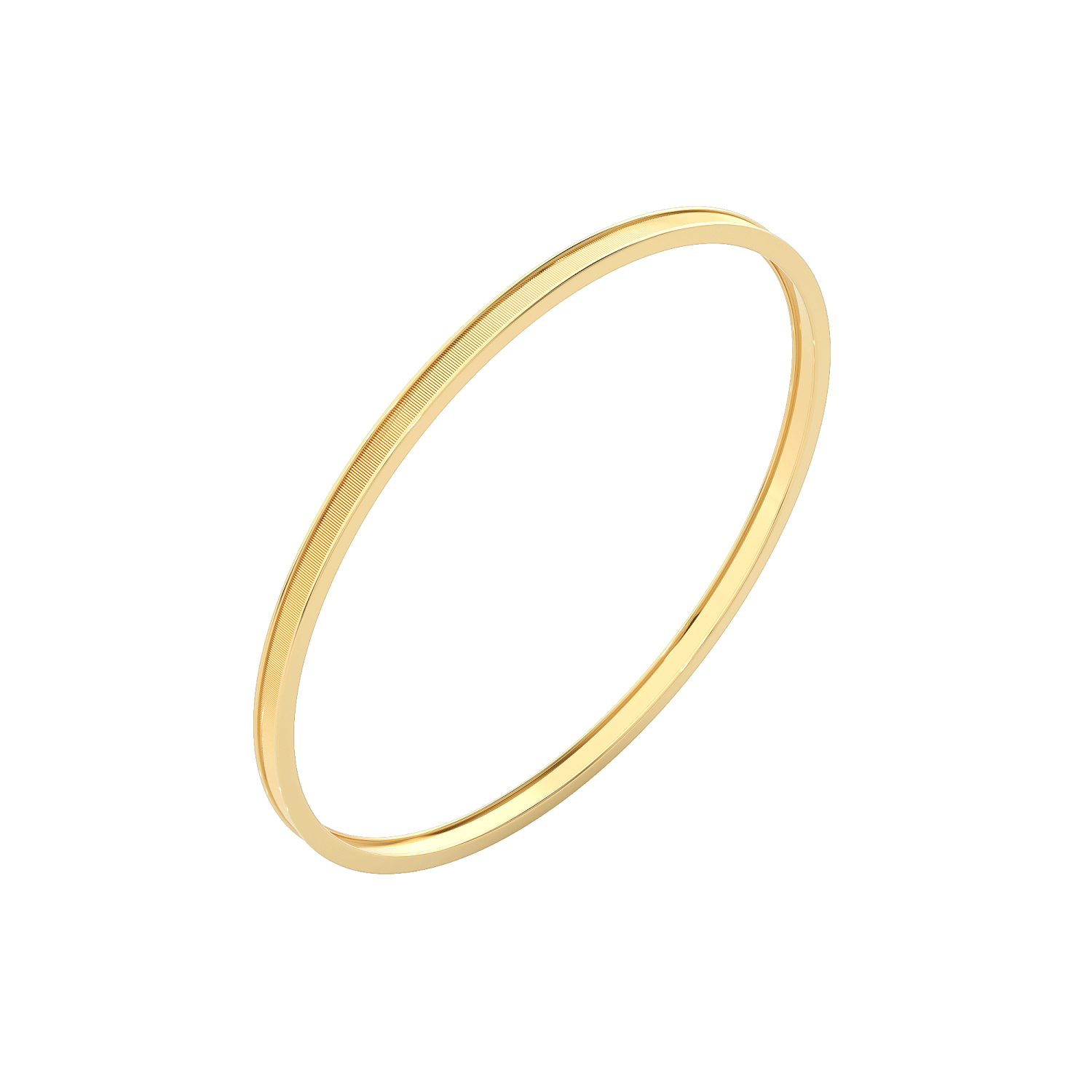 Gold Strap Bangle 2.6