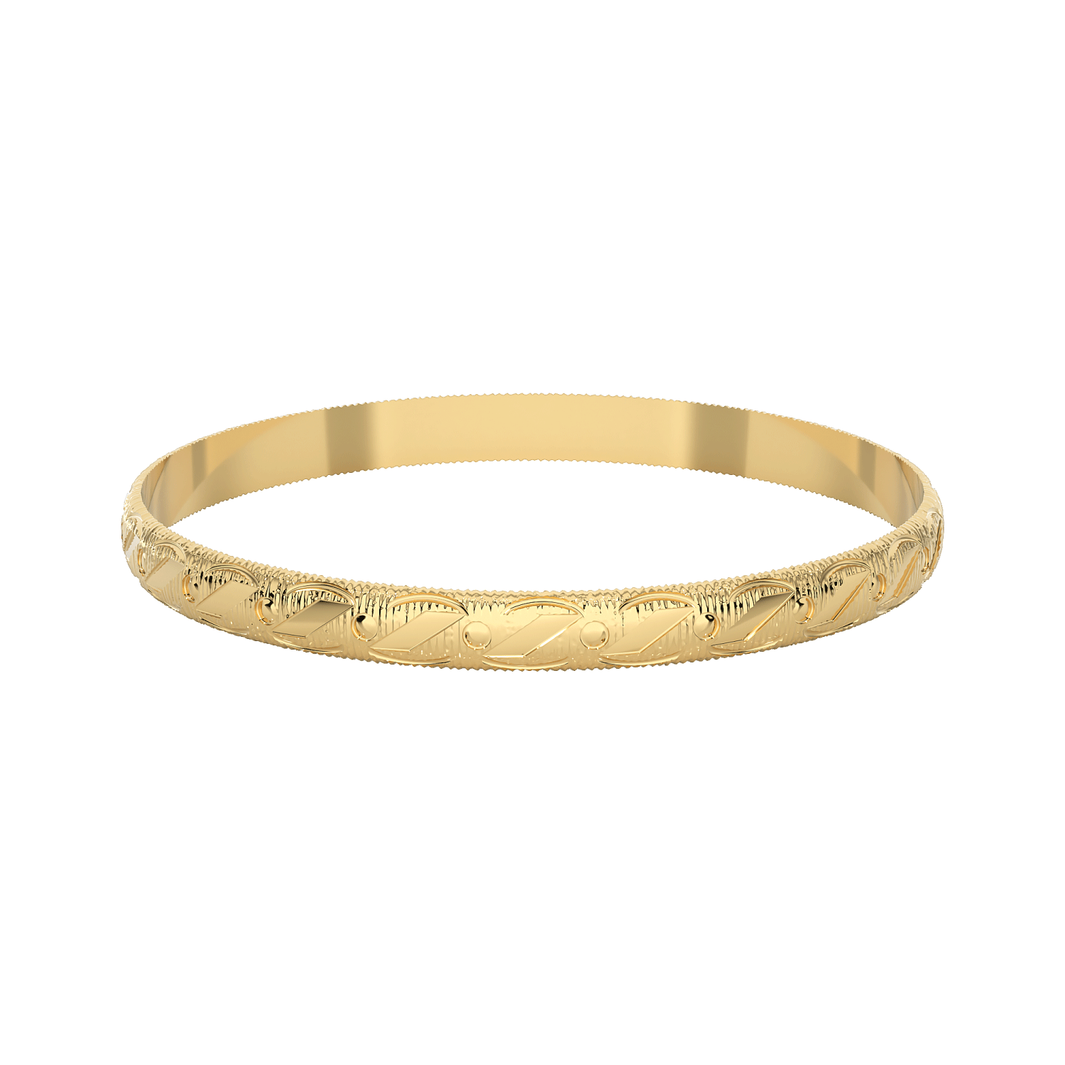 Leaf Design Bangle 2.8