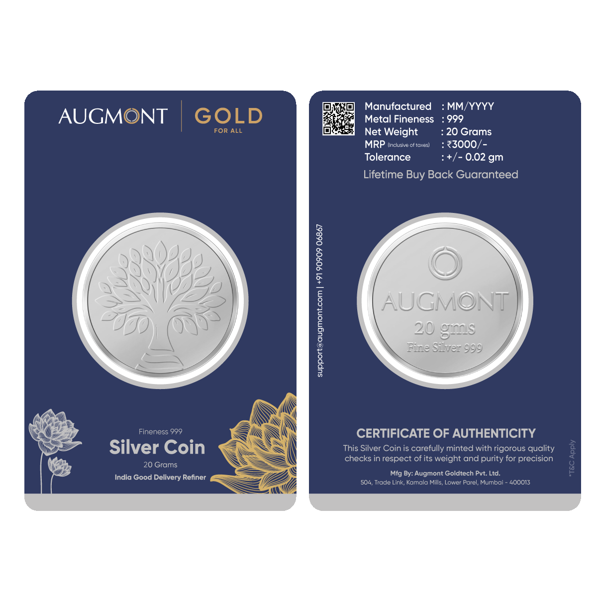 20Gm Silver Coin (999 Purity)