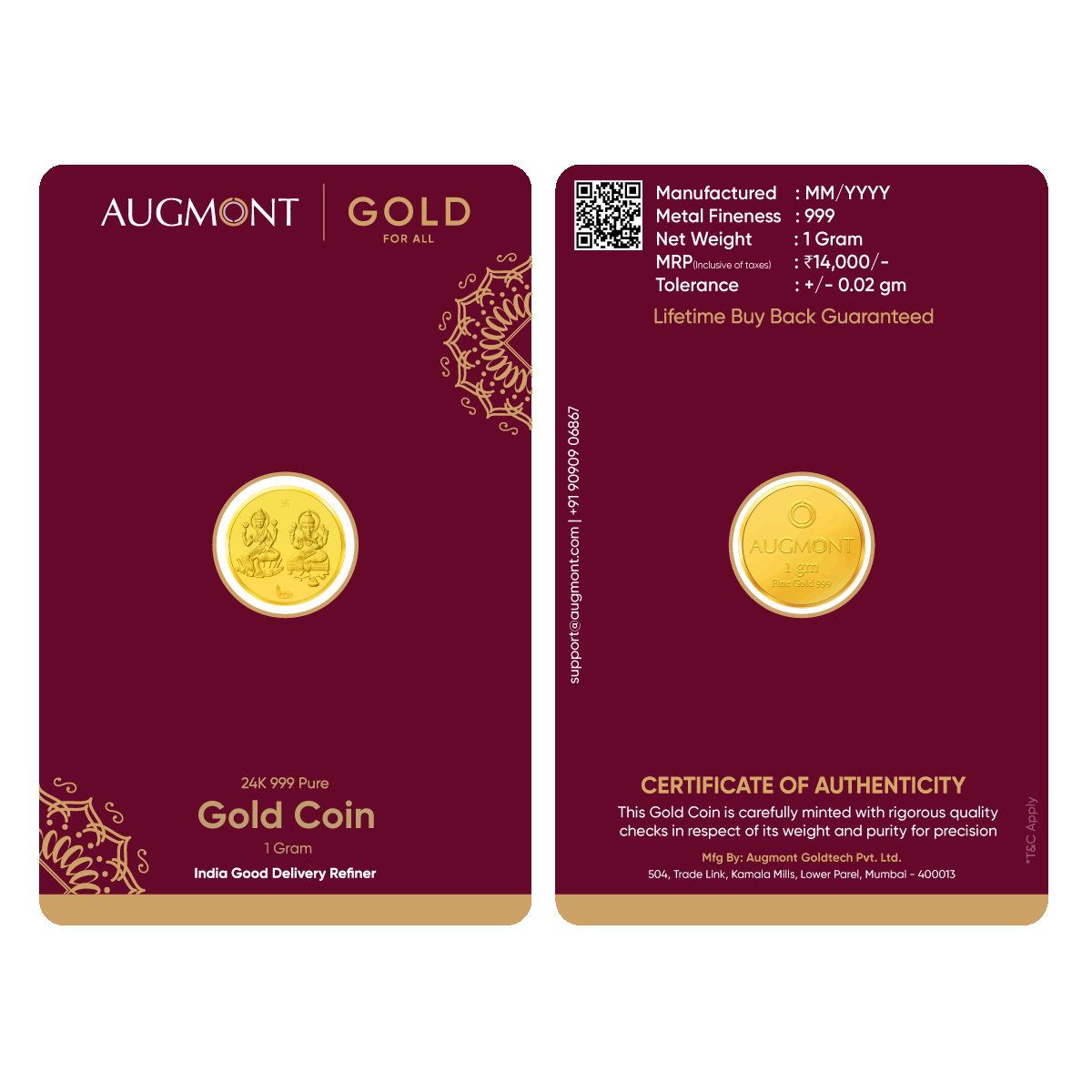 AUGMONT 1G GANESH LAXMI COIN