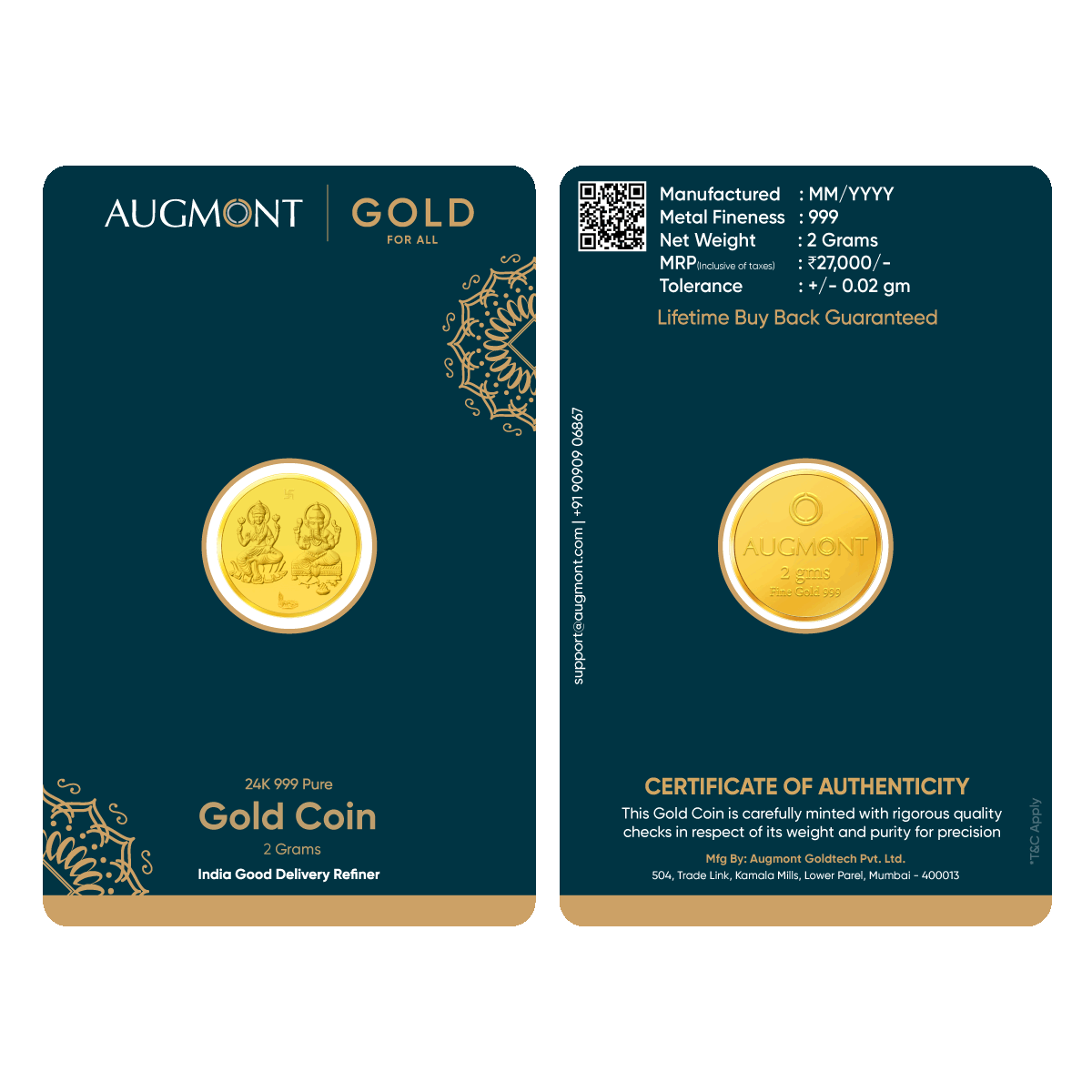 AUGMONT 2G GANESH LAXMI COIN