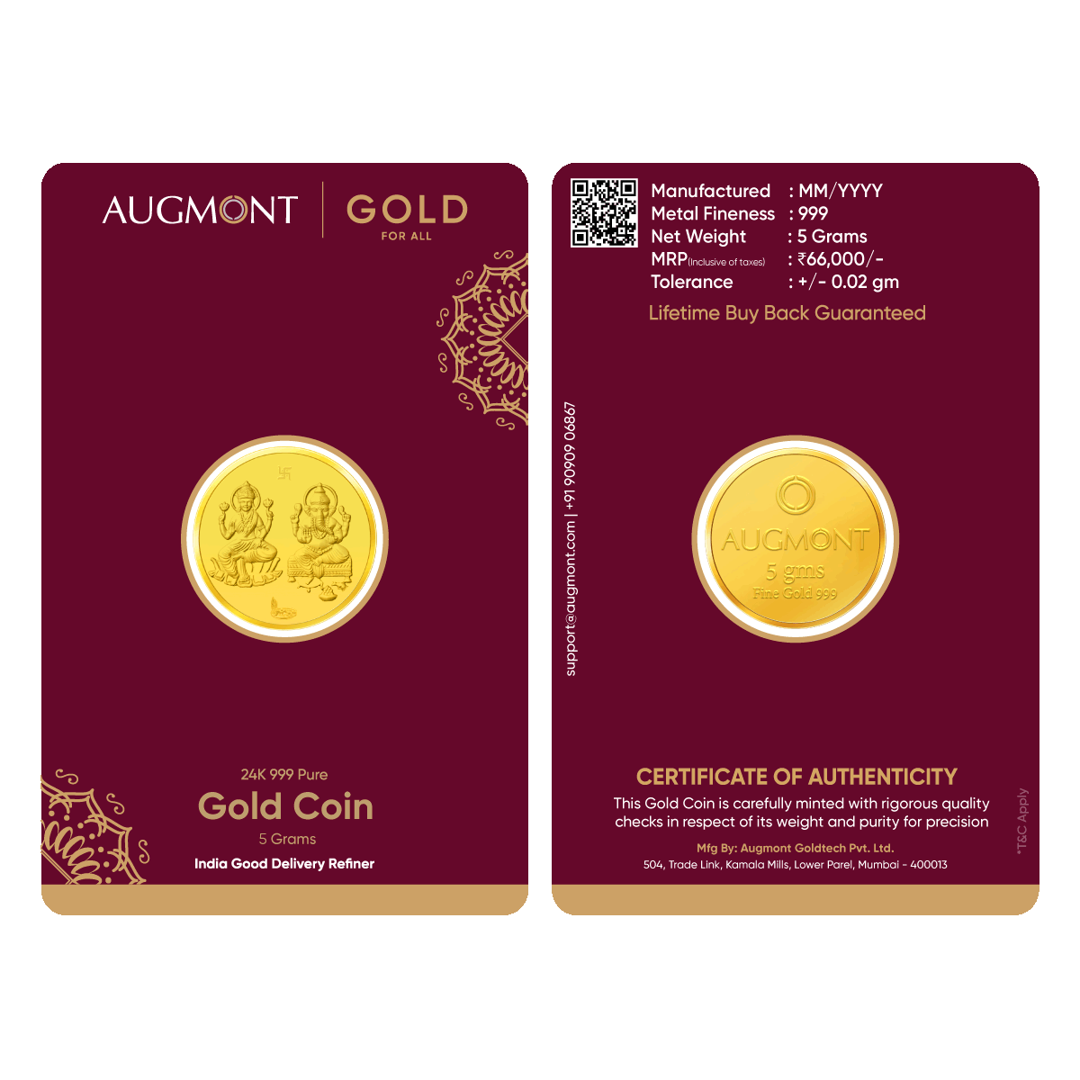 AUGMONT5G GANESH LAXMI COIN