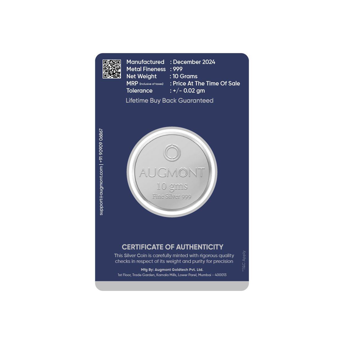 10Gm Silver Coin (999 Purity)