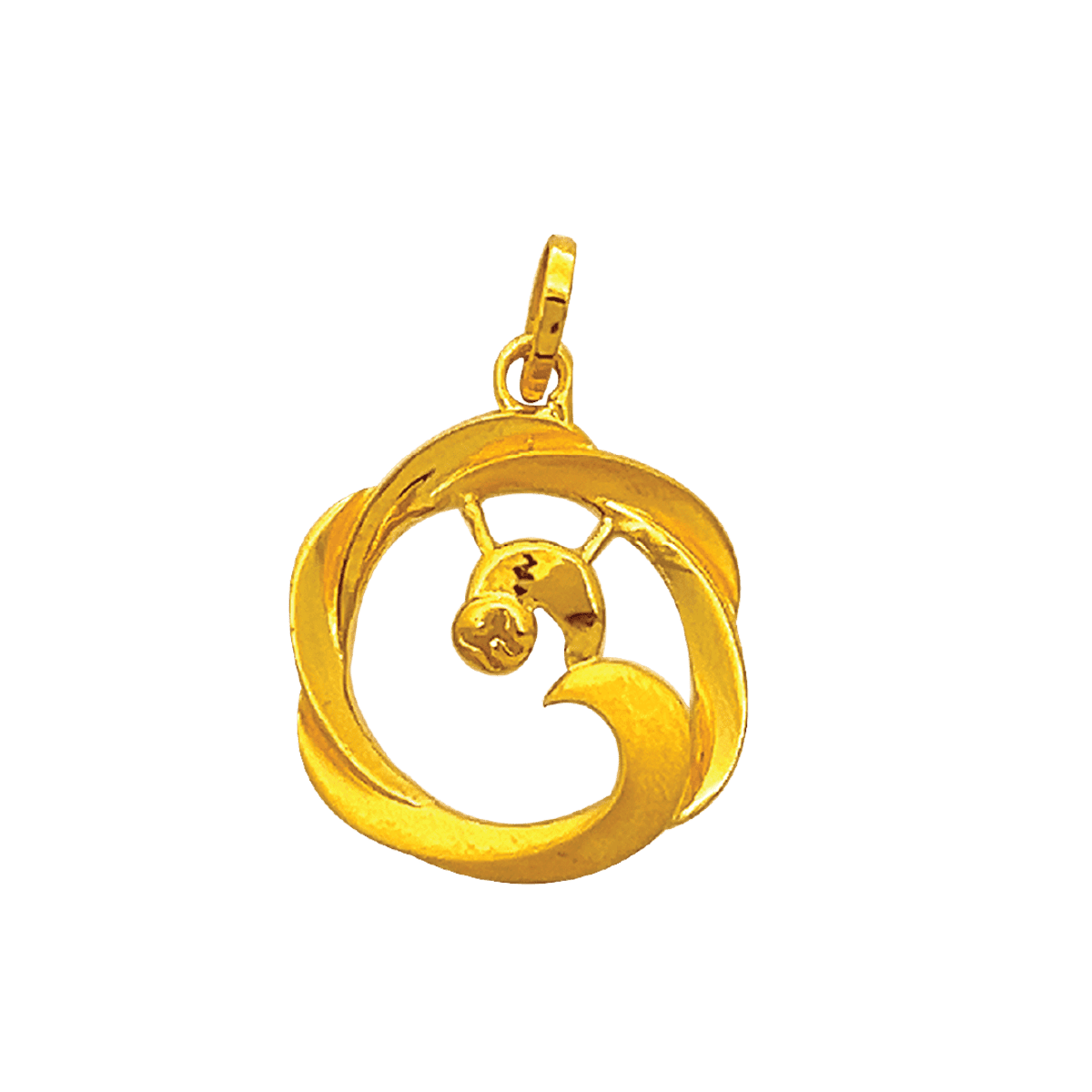 Augmont Swirl Drop Pendant