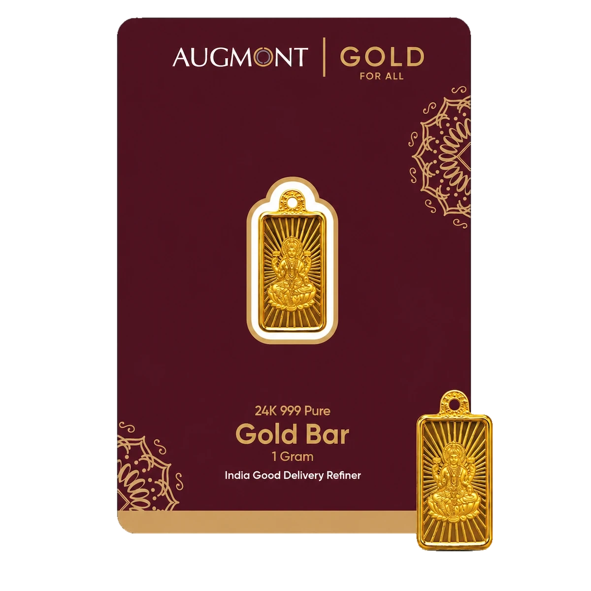 1Gm Gold Bar Pendant - Laxmiji